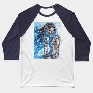 Collagraph Print Baseball T-Shirt